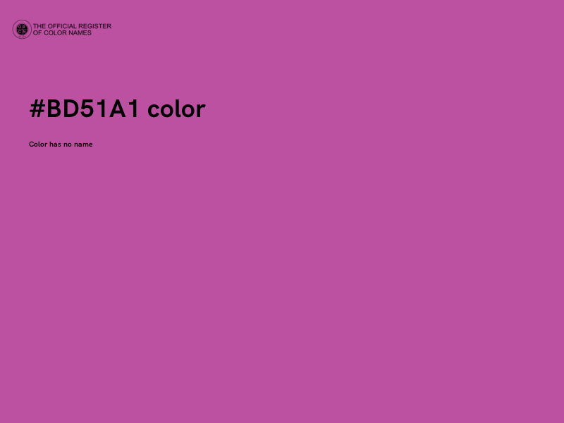 #BD51A1 color image