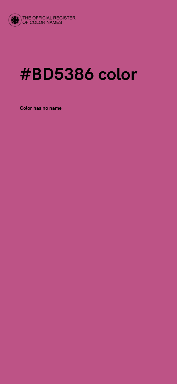 #BD5386 color image
