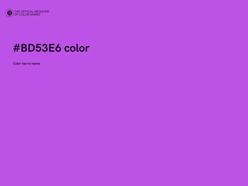 #BD53E6 color image