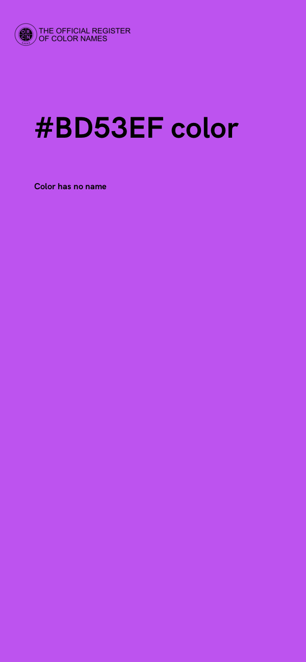 #BD53EF color image