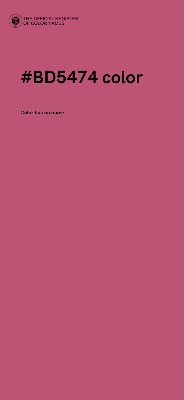 #BD5474 color image