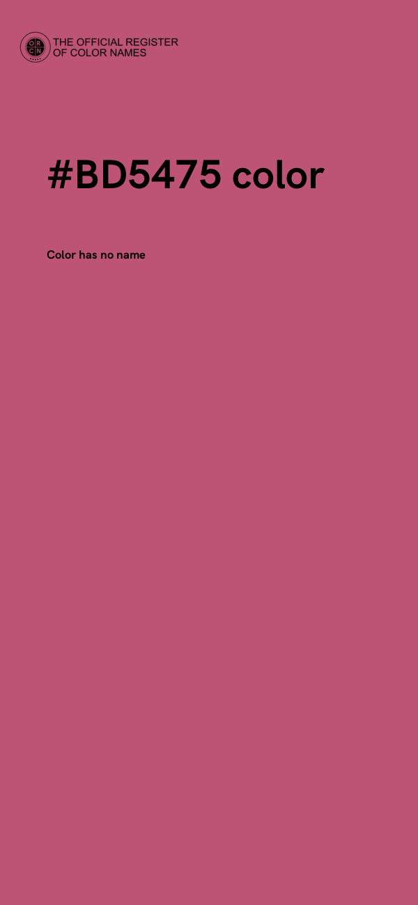 #BD5475 color image