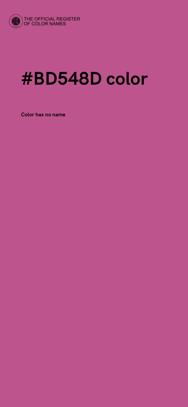 #BD548D color image