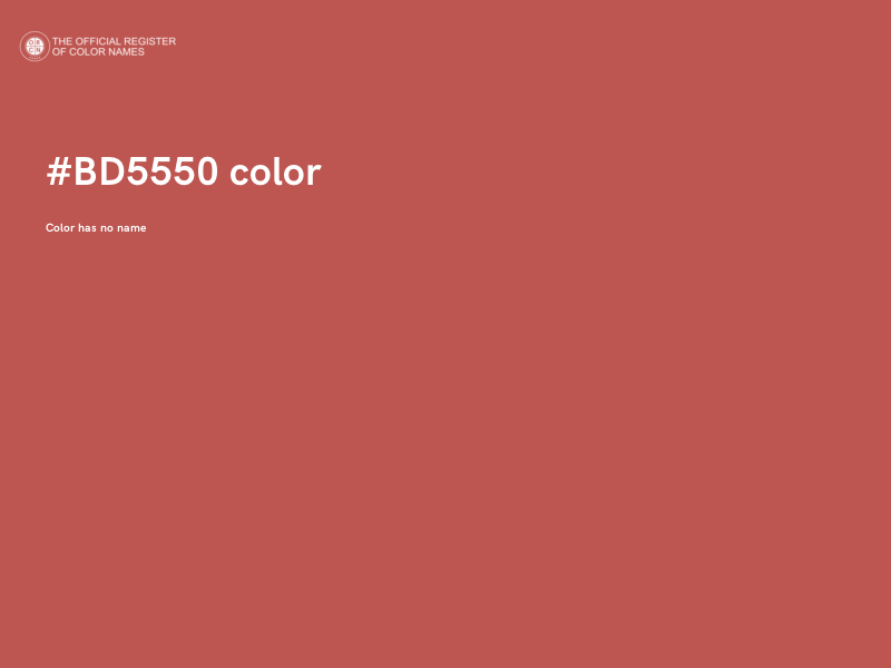 #BD5550 color image