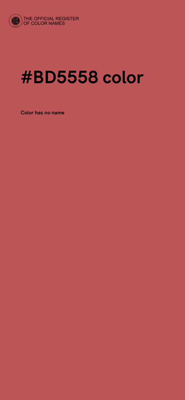 #BD5558 color image
