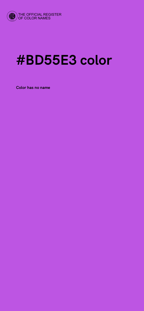 #BD55E3 color image