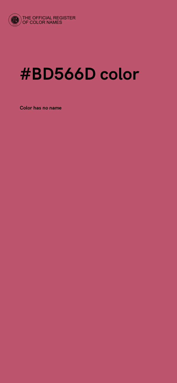 #BD566D color image