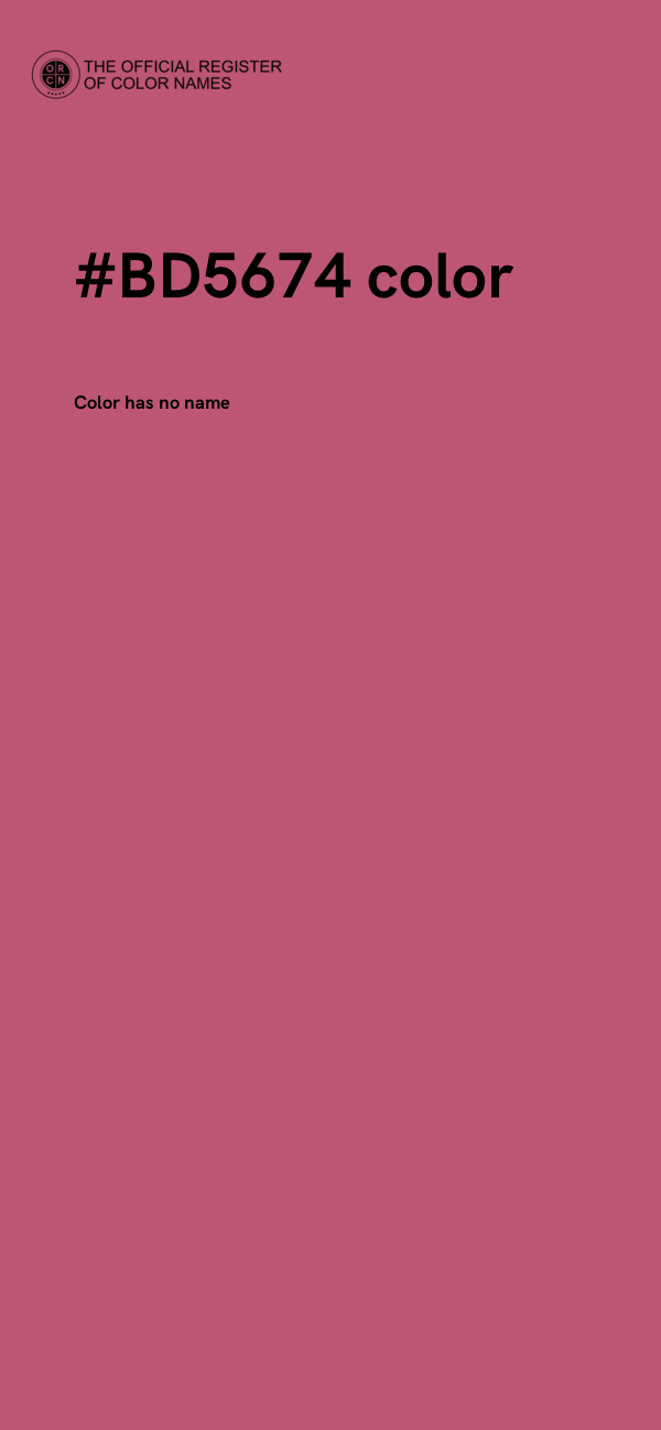 #BD5674 color image