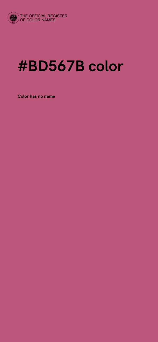 #BD567B color image