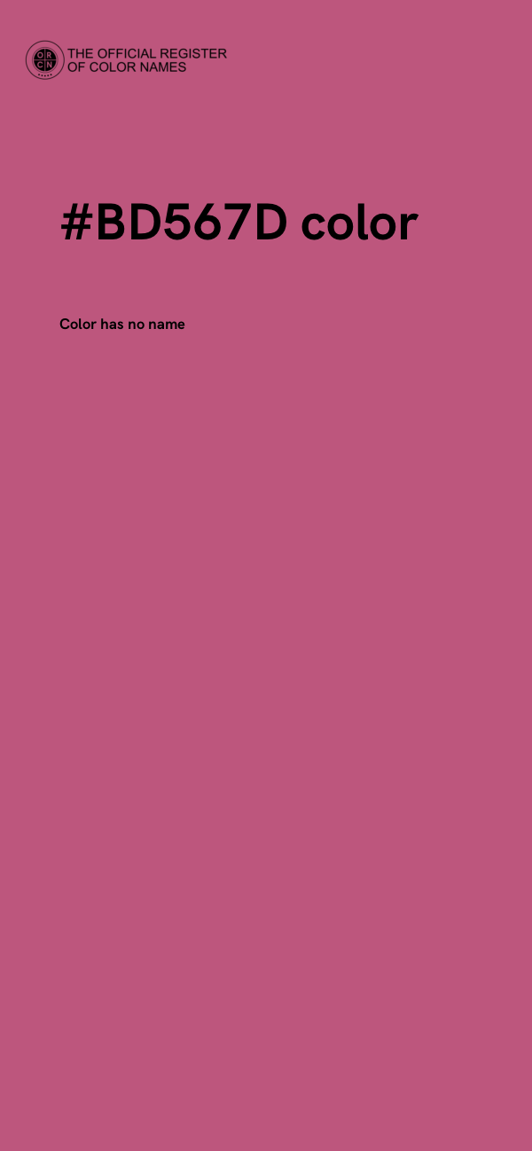#BD567D color image