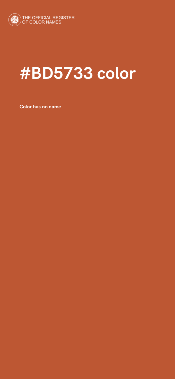 #BD5733 color image