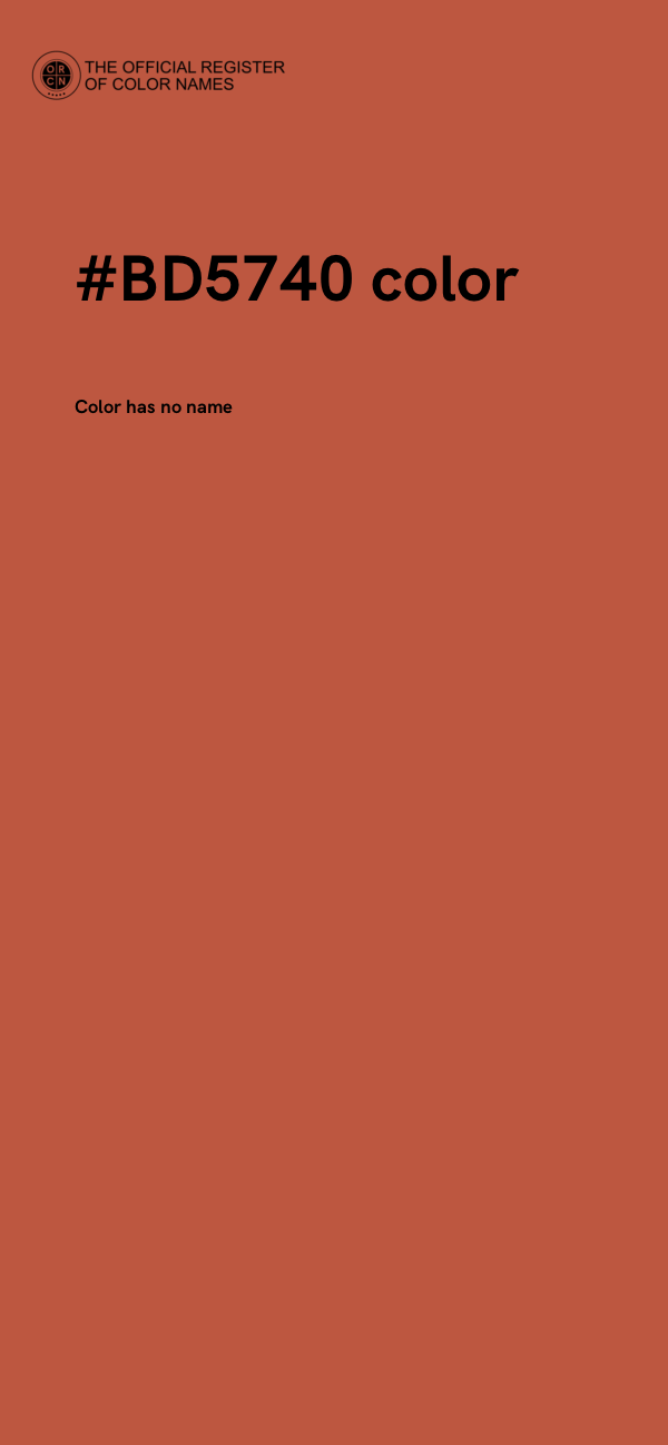 #BD5740 color image