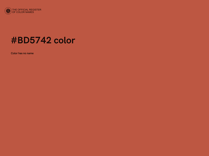 #BD5742 color image
