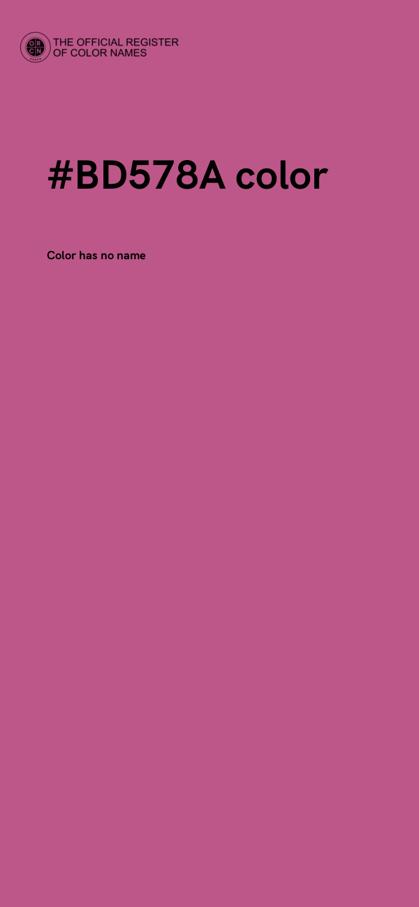 #BD578A color image