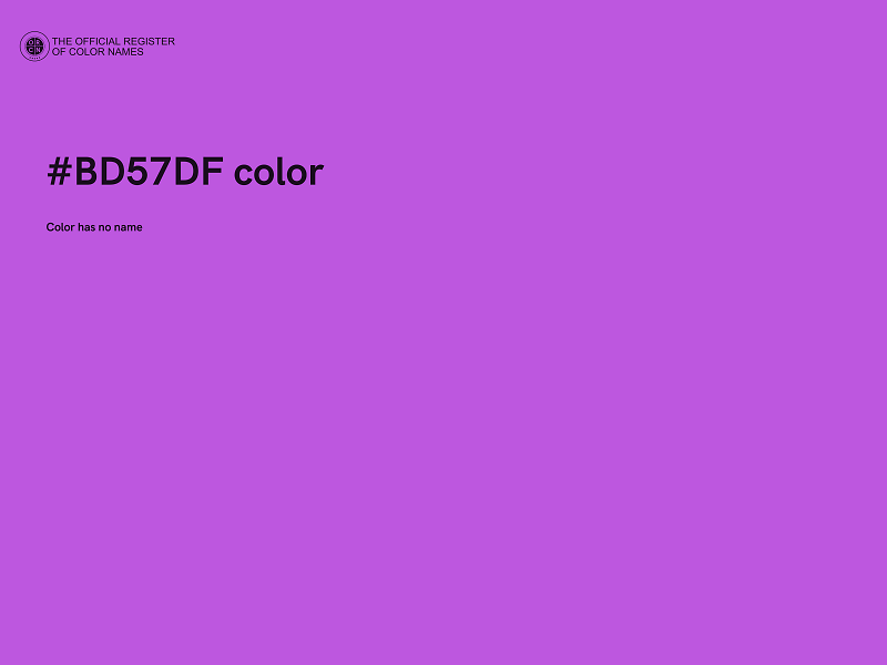 #BD57DF color image