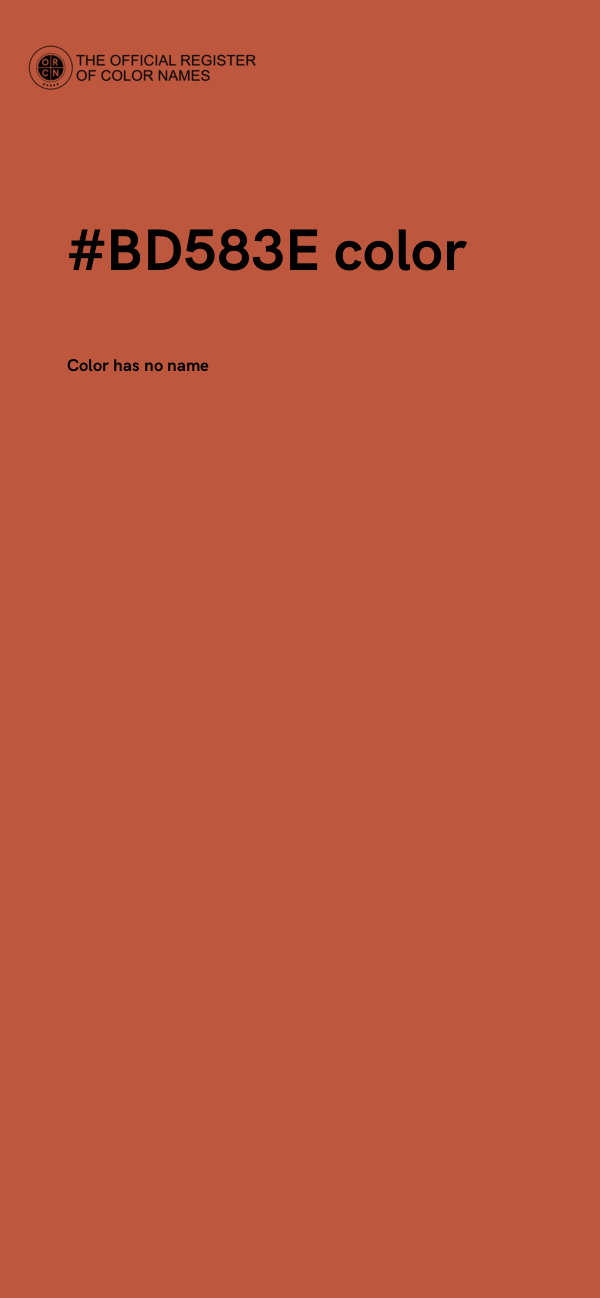 #BD583E color image