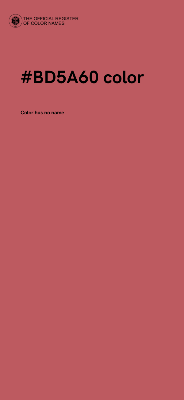 #BD5A60 color image