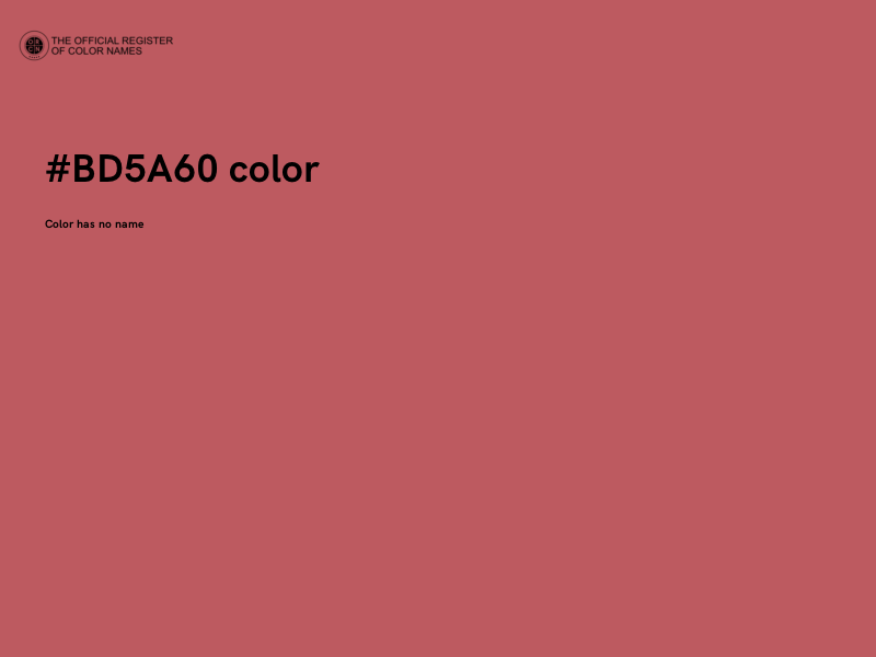 #BD5A60 color image