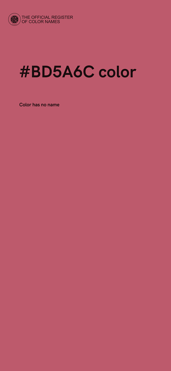 #BD5A6C color image