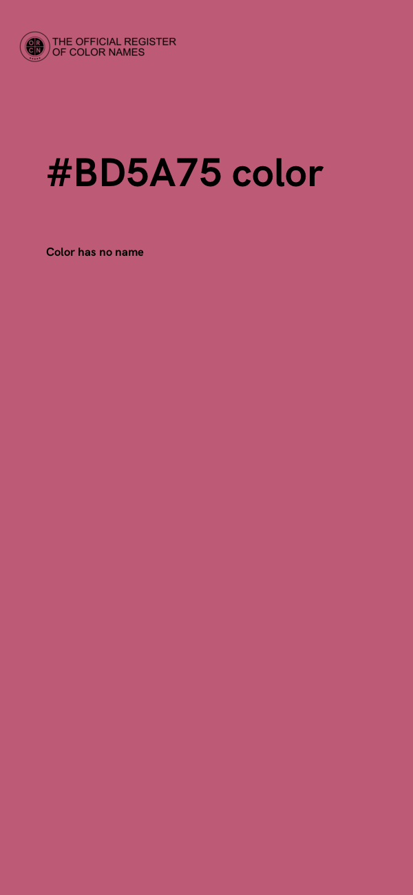 #BD5A75 color image