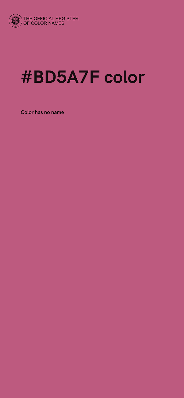 #BD5A7F color image
