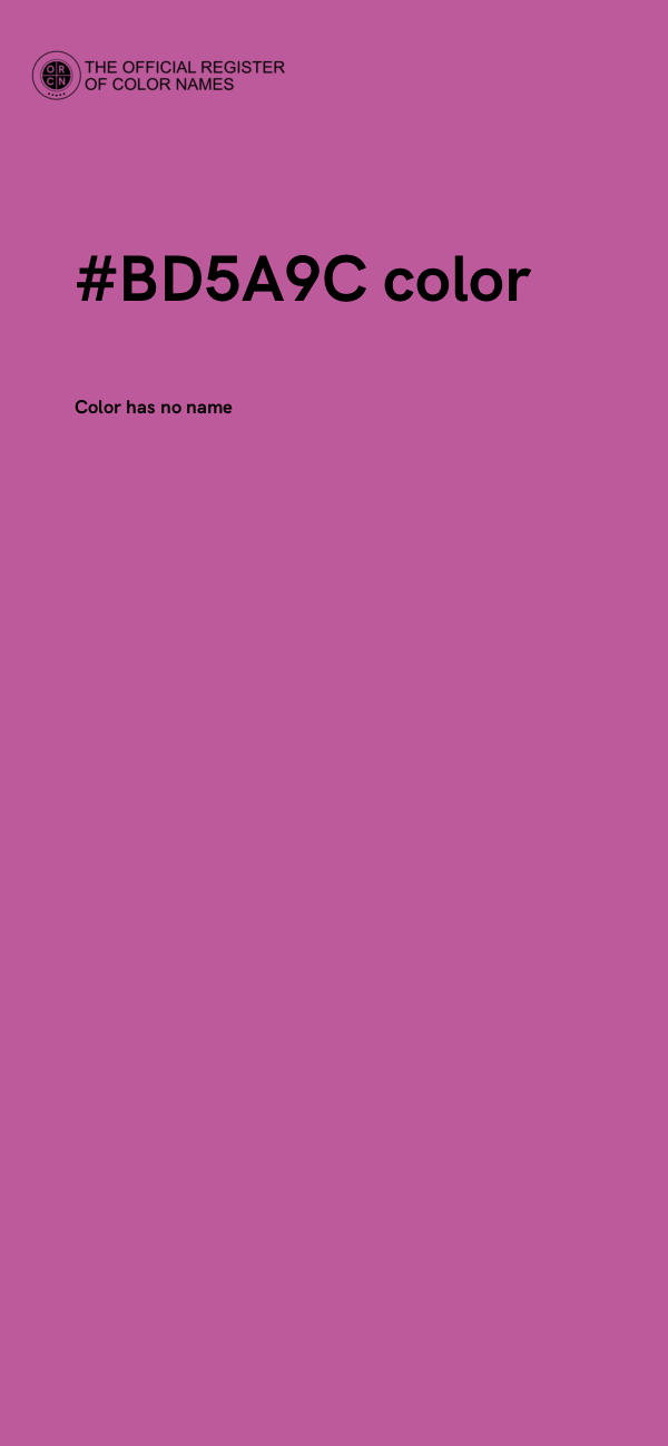 #BD5A9C color image