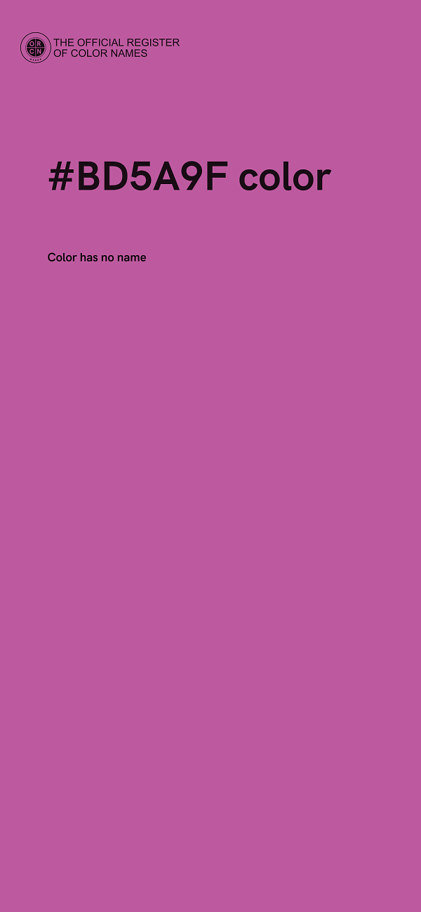 #BD5A9F color image