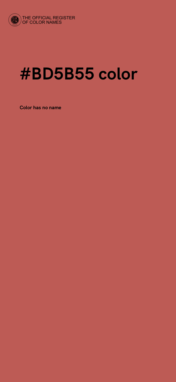 #BD5B55 color image