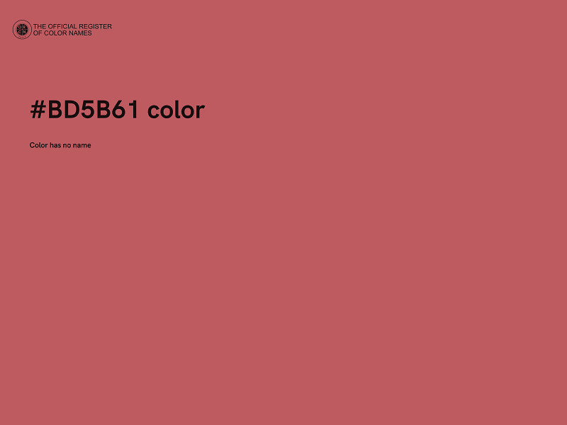 #BD5B61 color image