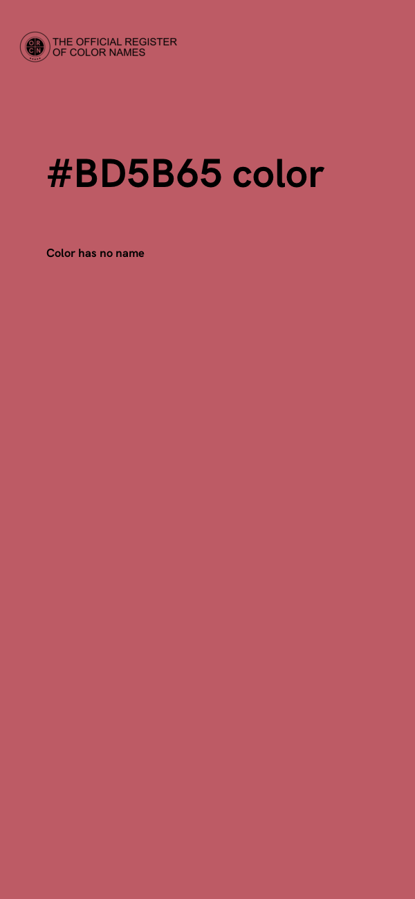#BD5B65 color image