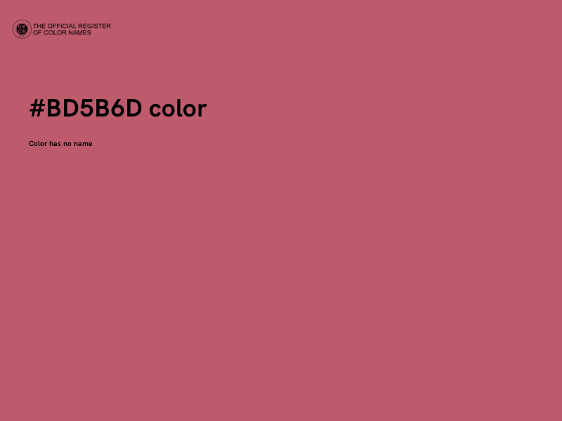 #BD5B6D color image