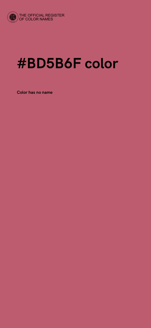 #BD5B6F color image