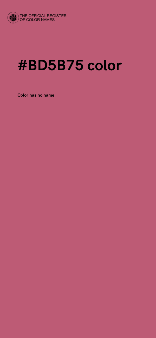 #BD5B75 color image
