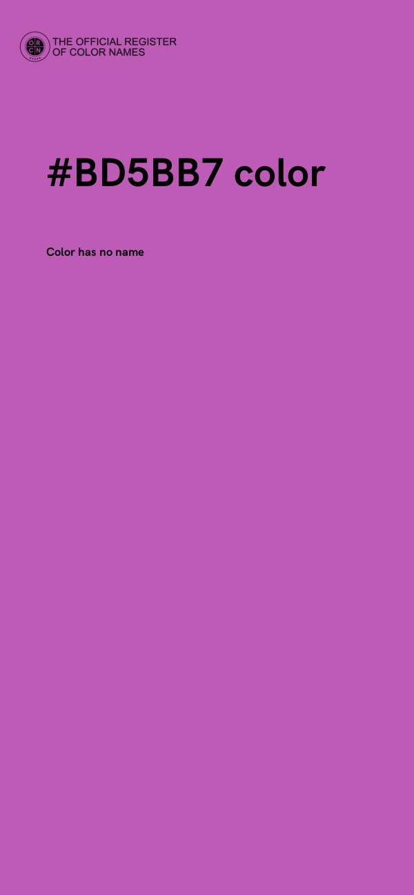 #BD5BB7 color image