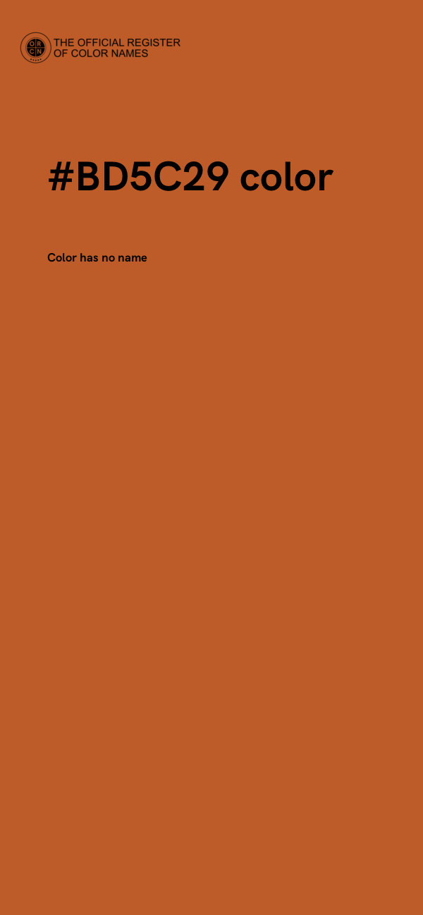 #BD5C29 color image