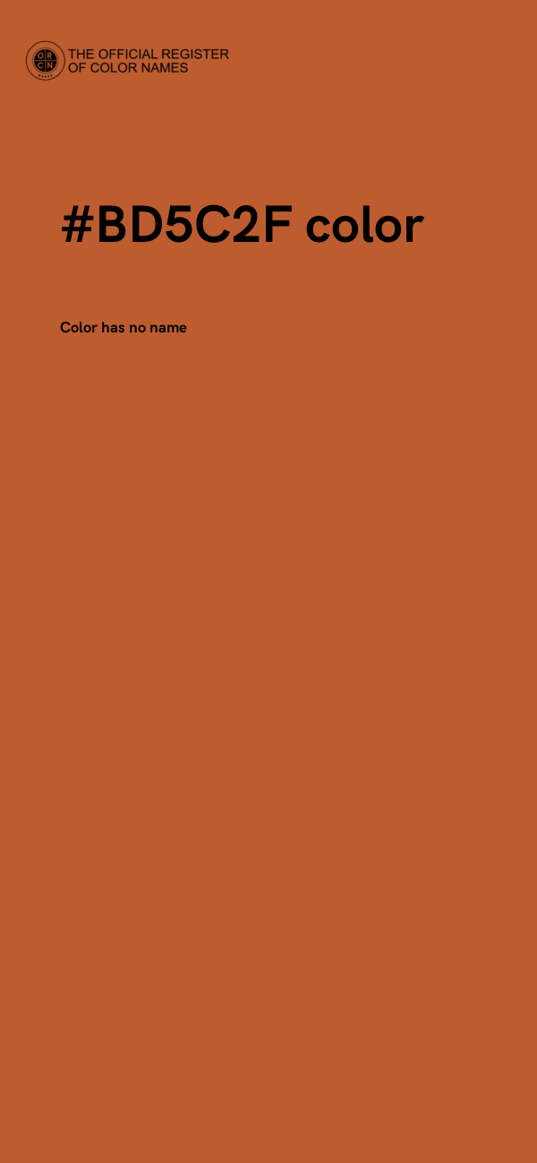 #BD5C2F color image