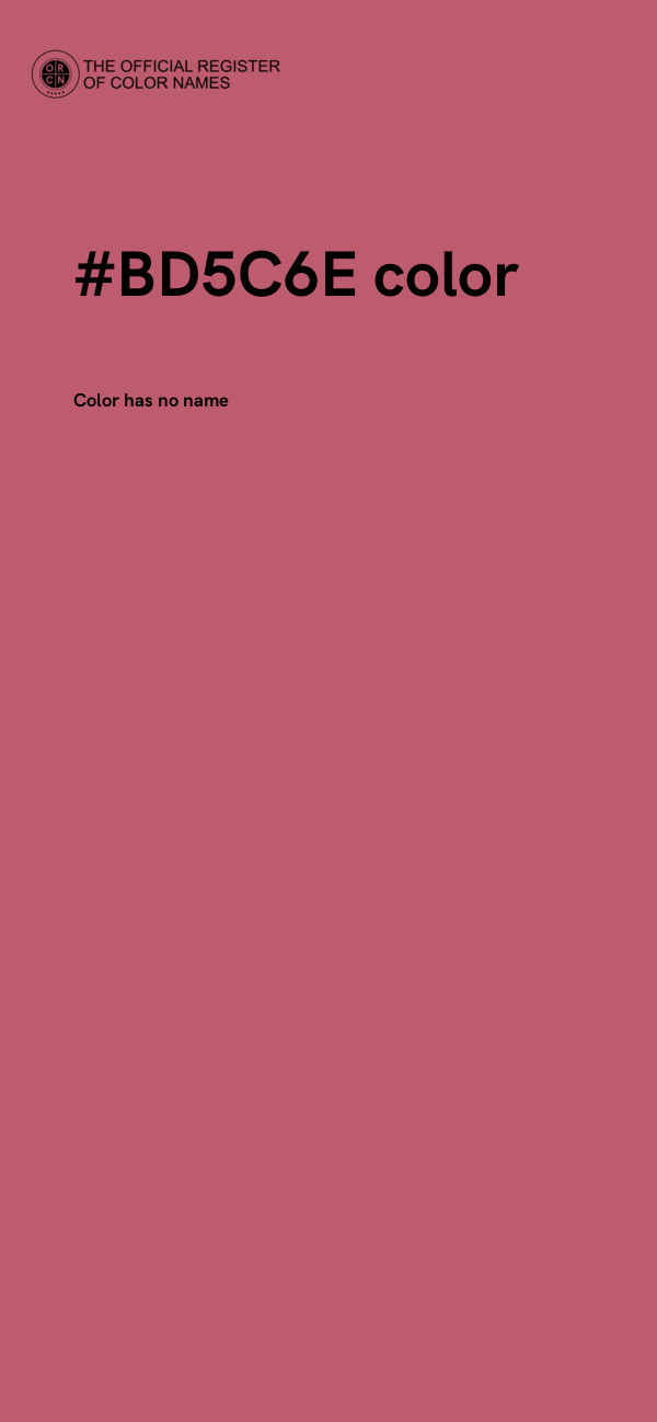#BD5C6E color image