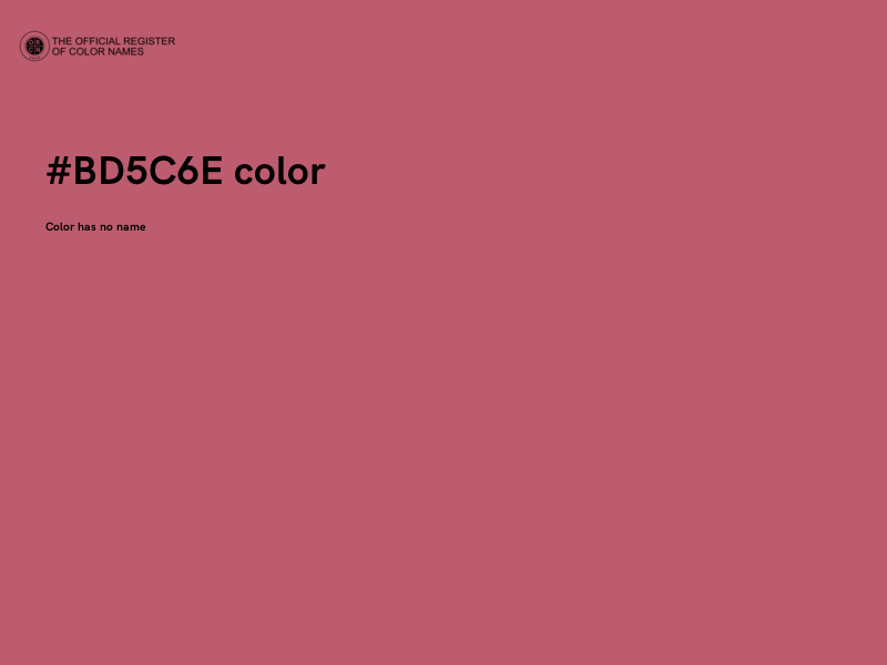 #BD5C6E color image