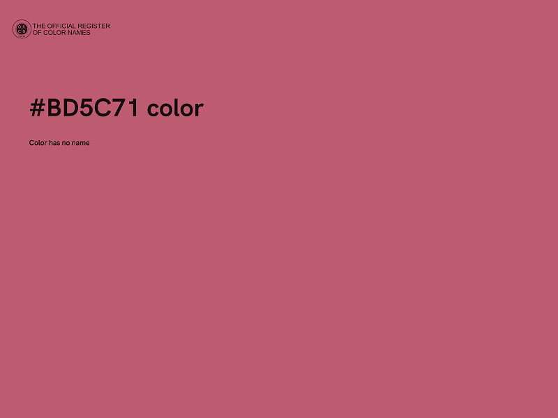 #BD5C71 color image