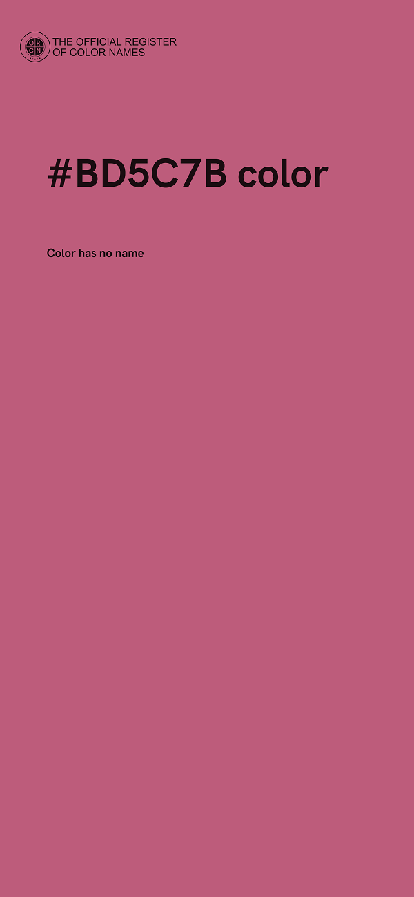 #BD5C7B color image
