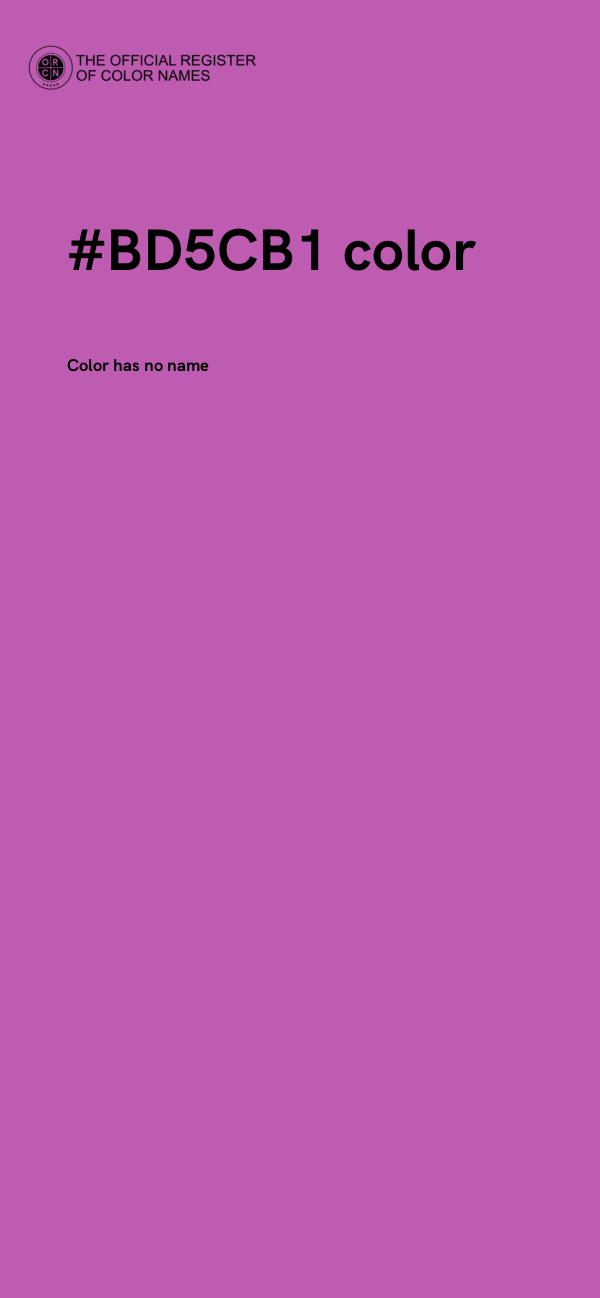 #BD5CB1 color image