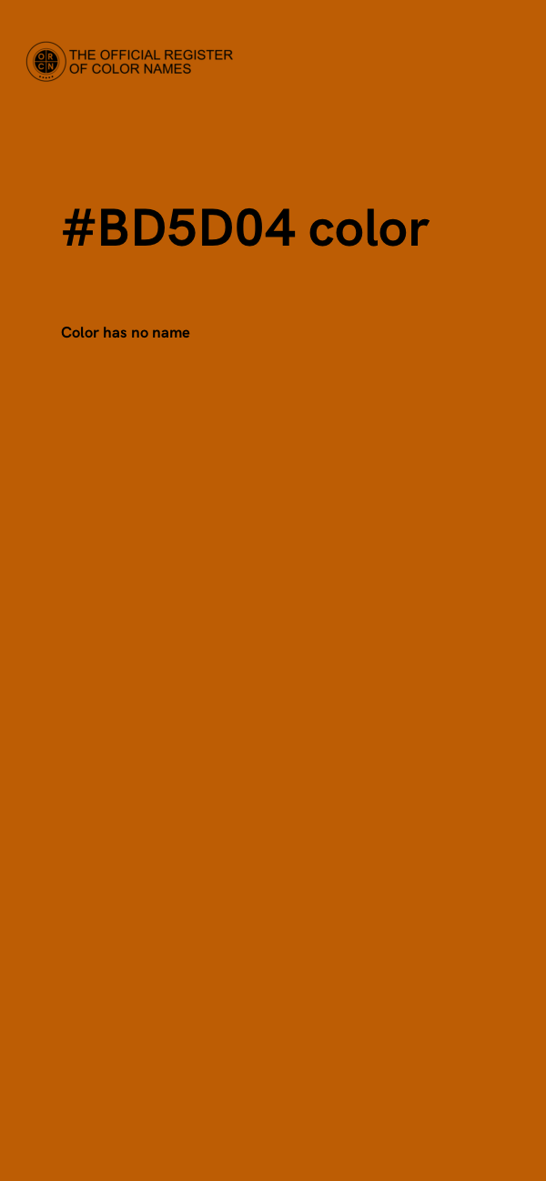 #BD5D04 color image