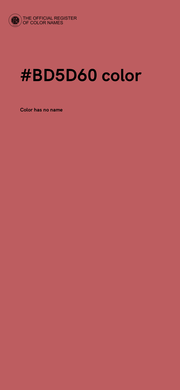 #BD5D60 color image