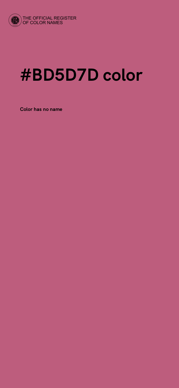 #BD5D7D color image