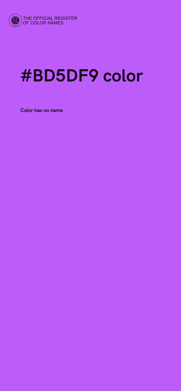 #BD5DF9 color image