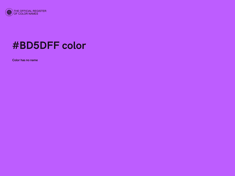 #BD5DFF color image