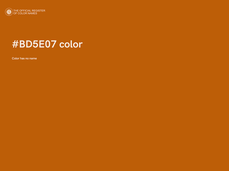 #BD5E07 color image