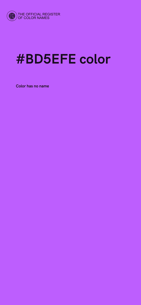 #BD5EFE color image