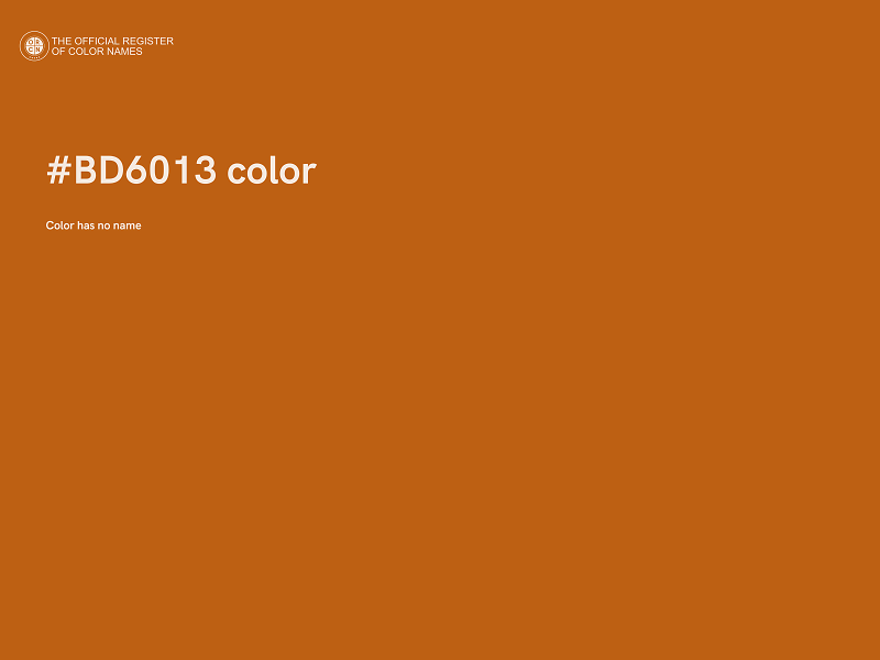 #BD6013 color image