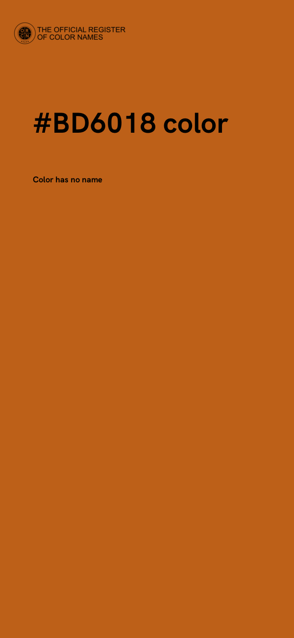 #BD6018 color image